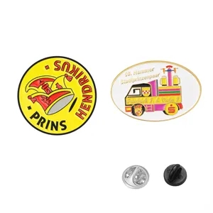 1.5" Die Struck Iron Soft Enamel Lapel Pin