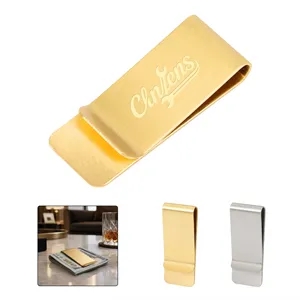 2"x0.8" Stainless Steel Slim Money Clip Card Holder