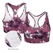 Women's Full Sublimated Padded Racerback Sports Bra | https://www.bestnamebadges.com