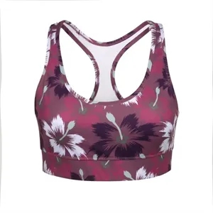 Women's Full Sublimated Padded Racerback Sports Bra