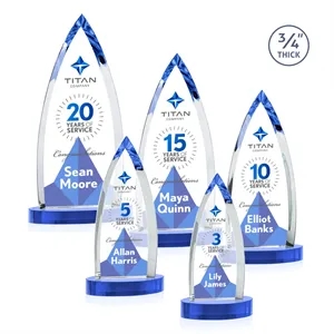 Shildon VividPrint™ Award on Alberton Base - Sky Blue
