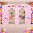 Open Door Arch Backdrop | https://www.bestnamebadges.com