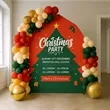 Barn Arch Backdrop | https://www.bestnamebadges.com