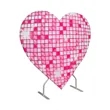 Heart Shaped Backdrop | https://www.bestnamebadges.com