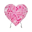 Heart Shaped Backdrop | https://www.bestnamebadges.com