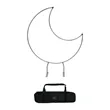 Crescent Moon Shaped Backdrop | https://www.bestnamebadges.com