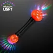 Pumpkin Wand with Bats Light Projection, NO Sound | https://www.bestnamebadges.com