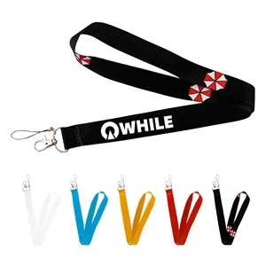 3/4" Polyester ID Badge Lanyard W/ Lobster Clasp
