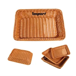 13.8" wicker fruit basket