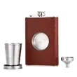 Hip Flask With Collapsible Shot Glass | https://www.bestnamebadges.com