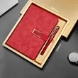 Hardcover Leather A5 Notebook With Pen Gift Box | https://www.bestnamebadges.com