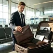 Genuine Leather A4 Envelope File Folder Document Holder | https://www.bestnamebadges.com