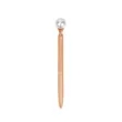 Retractable Black Ink Metal Ballpoint Pen W/ Pearl Top | https://www.bestnamebadges.com