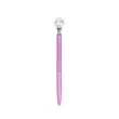 Retractable Black Ink Metal Ballpoint Pen W/ Pearl Top | https://www.bestnamebadges.com