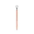 Retractable Black Ink Metal Ballpoint Pen W/ Pearl Top | https://www.bestnamebadges.com