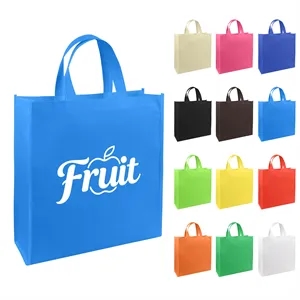 Reusable Non Woven Shopping Tote Bag 15.7"x15"x4"