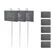 Natural Slate Plant Label Garden Signs W/ Stake | https://www.bestnamebadges.com