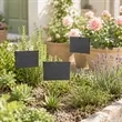 Natural Slate Plant Label Garden Signs W/ Stake | https://www.bestnamebadges.com