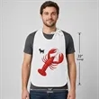 Custom Logo Lobster Bib For Adults With Tie Closure | https://www.bestnamebadges.com