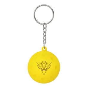 Pickleball Stress Ball Keychain