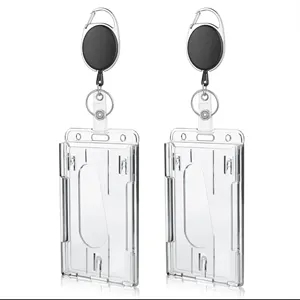 Retractable card holder 