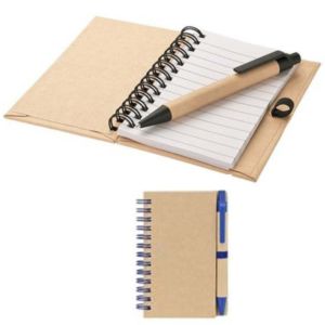 Recycled Notebook and Pen | https://www.bestnamebadges.com