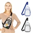 Clear PVC Crossbody Sling Bag Backpack | https://www.bestnamebadges.com