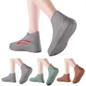 A Pair Of Reusable Waterproof Outdoor Rain Shoe Covers