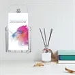 Slanted-Back Transparent Acrylic Brochure Display Stand | https://www.bestnamebadges.com