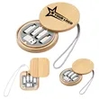 Bamboo Multi-Port Charging & Data Cable Organizer Set | https://www.bestnamebadges.com