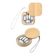 Bamboo Multi-Port Charging & Data Cable Organizer Set | https://www.bestnamebadges.com