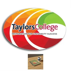 Oval Full Color Removable 6 Mil Kiss-Cut Stickers