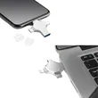 64gb Mini Portable 4-In-1 Flash Drive With Carabiner Clip | https://www.bestnamebadges.com