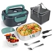Portable Heated Food Warmer Electric Lunch Box | https://www.bestnamebadges.com