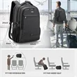 17 Inch Laptop Backpack with USB Charging Port | https://www.bestnamebadges.com