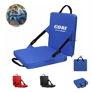 Foldable Stadium Seat with Back Support Cushion