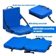 Foldable Stadium Seat with Back Support Cushion | https://www.bestnamebadges.com