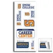 Envelope Size 4" x 9" Removeable Kiss-Cut Sticker Sheet | https://www.bestnamebadges.com
