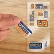 Envelope Size 4" x 9" Clear Removeable Kiss-Cut Sticker Shee | https://www.bestnamebadges.com