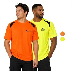 Hi Viz Non-ANSI Birdseye Mesh Safety Workwear T-Shirt