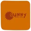 4" Squared Foam Custom Coaster | https://www.bestnamebadges.com