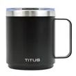10 oz TiTUS® Double Wall Stainless Insulated Stackable Mug | https://www.bestnamebadges.com