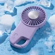 Portable Handheld Fan with Carabiner Clip | https://www.bestnamebadges.com