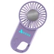 Portable Handheld Fan with Carabiner Clip | https://www.bestnamebadges.com