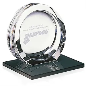 MARIO CIONI High Tech Award on Black Glass Base - Large | https://www.bestnamebadges.com