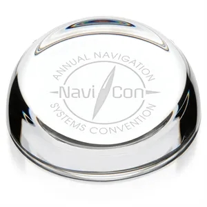 JAFFA® Clear Slant-Top Paperweight | https://www.bestnamebadges.com