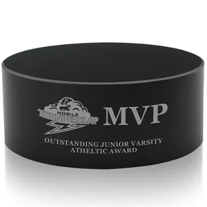 JAFFA® Medium Cylinder Black Base | https://www.bestnamebadges.com