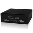 JAFFA® Square Black Glass Base | https://www.bestnamebadges.com