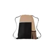 Two Tone Sport Drawstring Backpack Multi Pocket | https://www.bestnamebadges.com