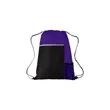 Two Tone Sport Drawstring Backpack Multi Pocket | https://www.bestnamebadges.com